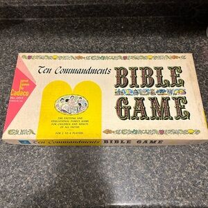 Ten Commandments Bible Game - Multicolor Vintage Board Game